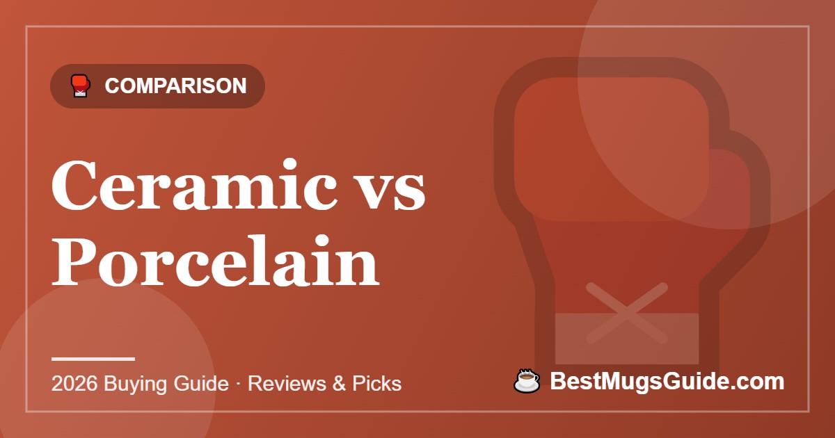 Ceramic vs Porcelain - BestMugsGuide featured image