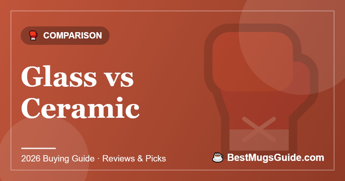 Glass vs Ceramic - BestMugsGuide featured image