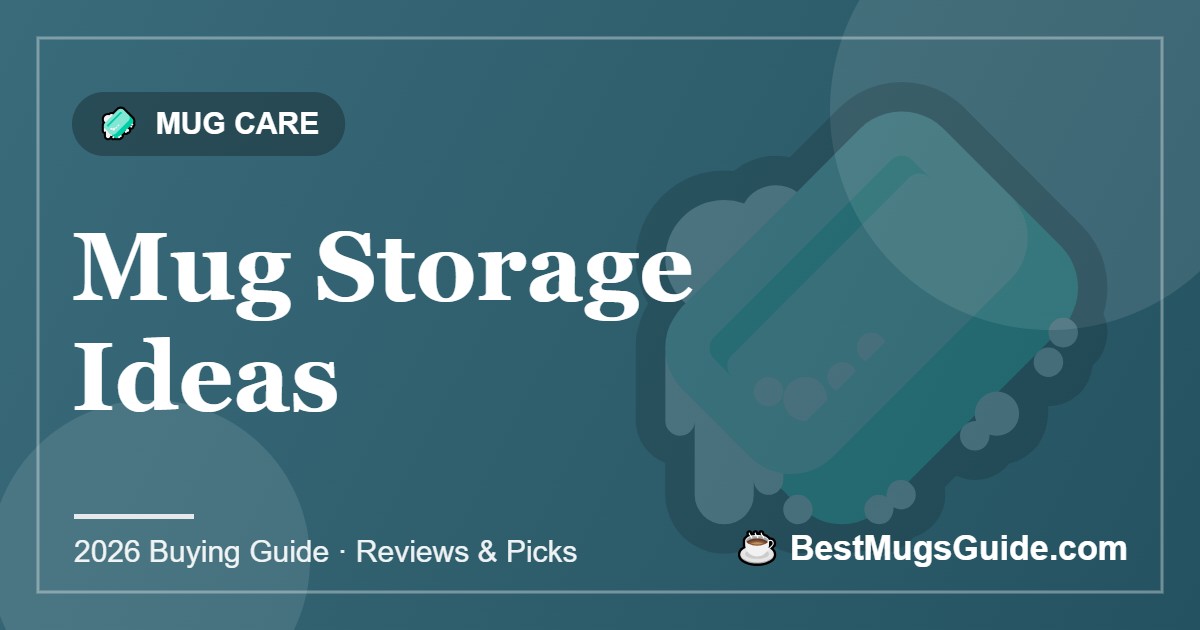 Mug Storage Ideas - BestMugsGuide featured image